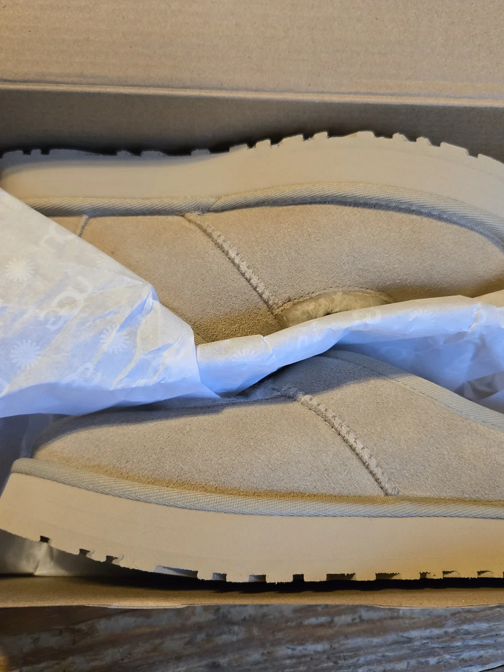 UGG Kids Tan Slip-On Slippers